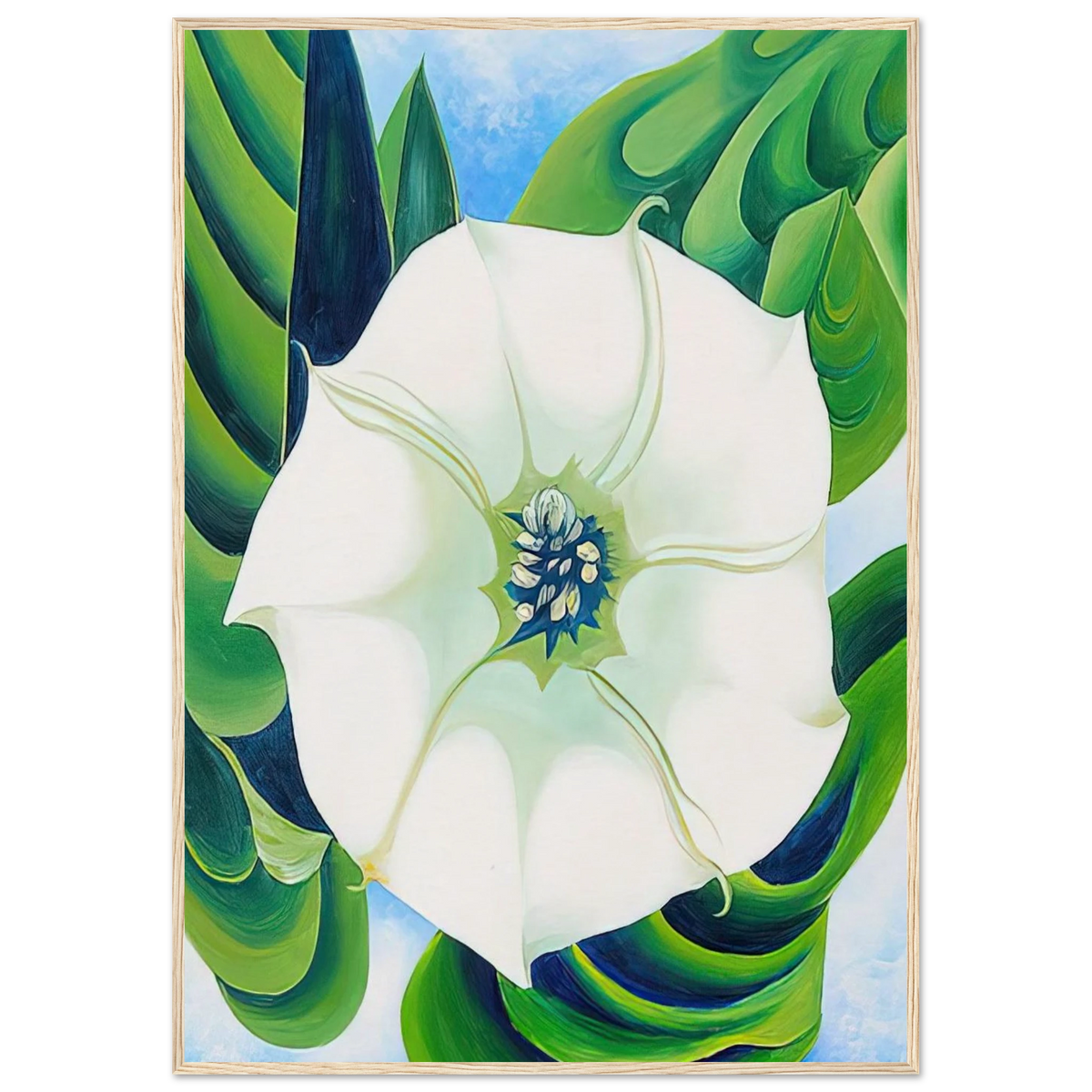 Jimson Weed Framed Poster | Georgia O'Keeffe Framed Prints Wall Art | Georgia O Keeffe Prints