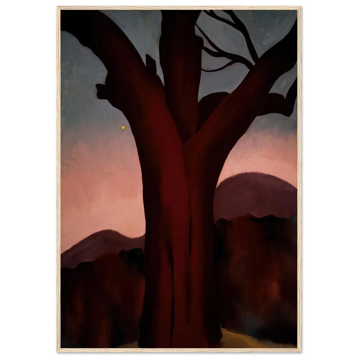 Autumn Trees - Chestnut Tree Framed Poster | Georgia O'Keeffe Framed Prints Wall Art | Georgia O Keeffe Prints