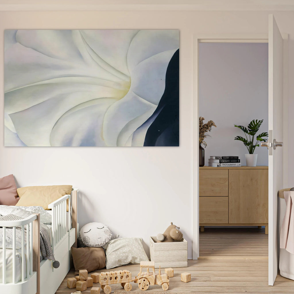 Morning Glory with Black Poster | Georgia O'Keeffe Poster | Georgia O Keeffe Prints