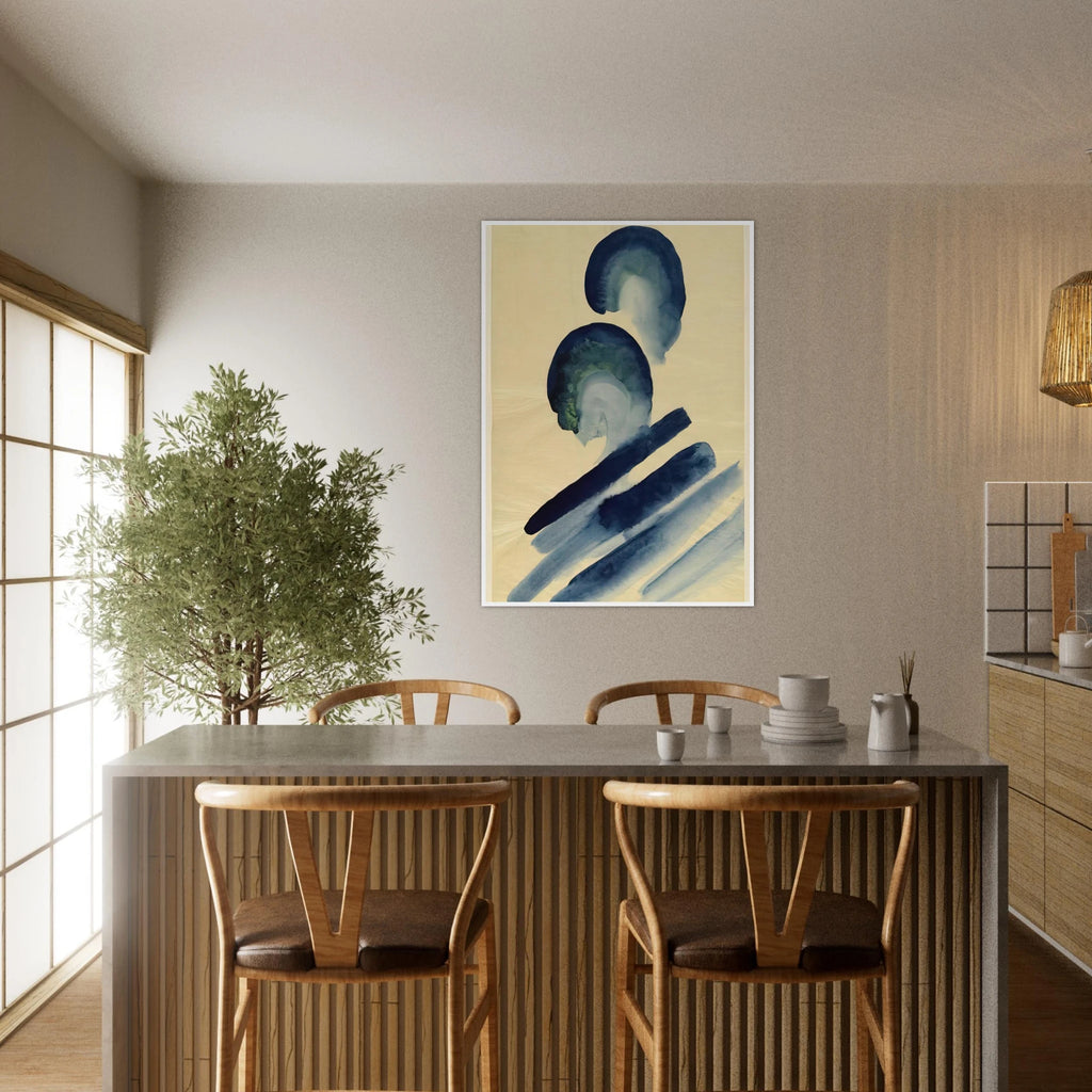 Blue-02 Framed Poster | Georgia O'Keeffe Framed Prints Wall Art | Georgia O Keeffe Prints