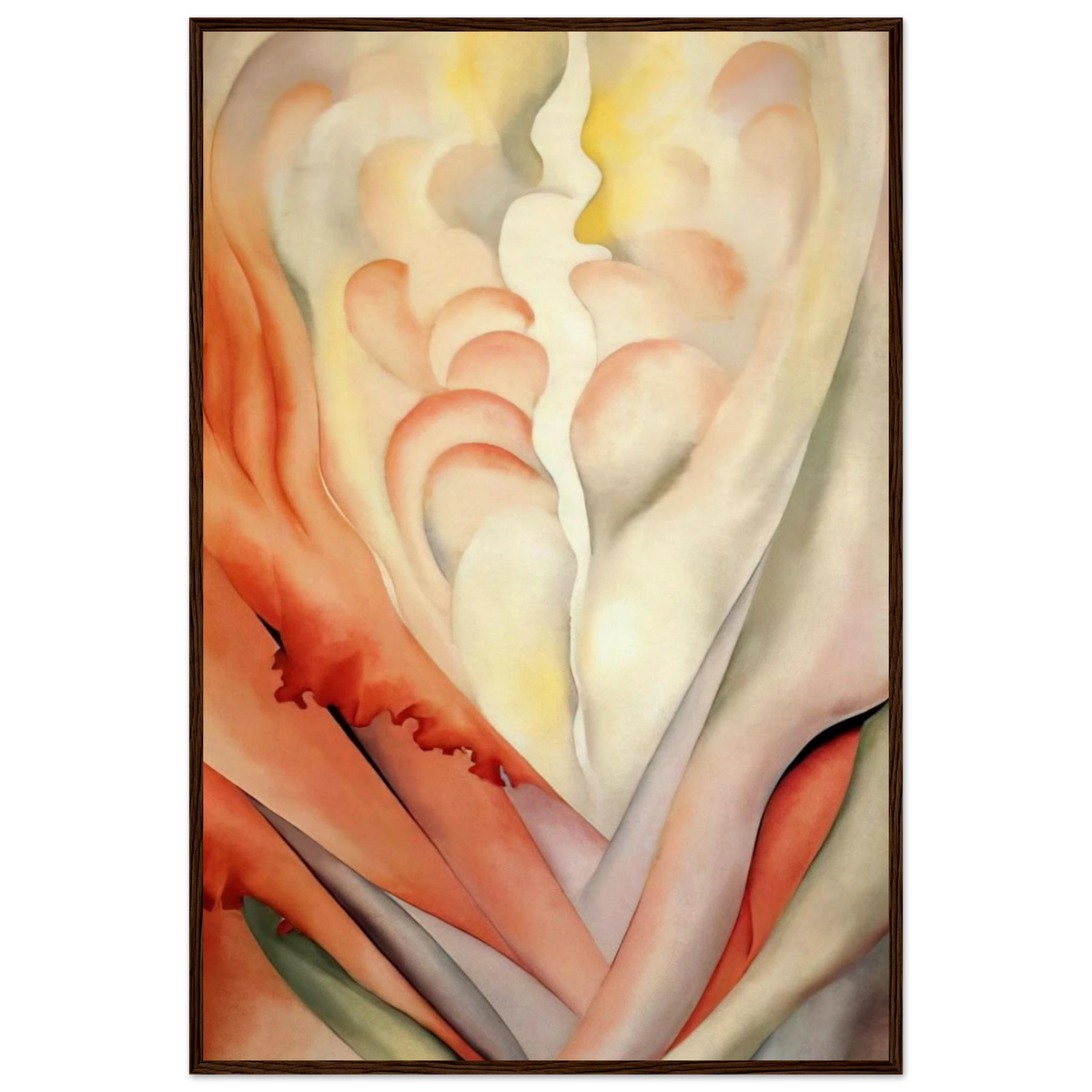 Flower Abstraction Framed Poster | Georgia O'Keeffe Framed Prints Wall Art | Georgia O Keeffe Prints
