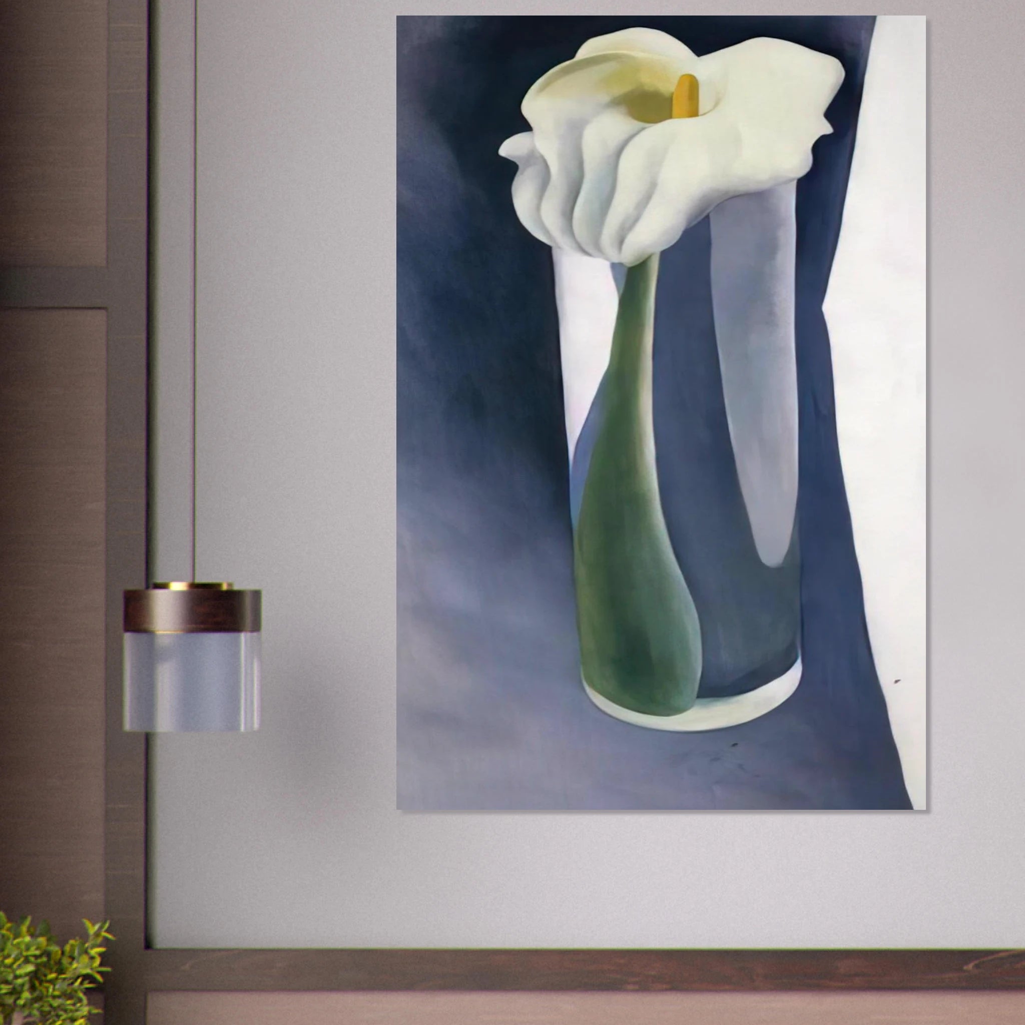 Calla Lily in Tall Glass Poster | Georgia O'Keeffe Poster | Georgia O Keeffe Prints