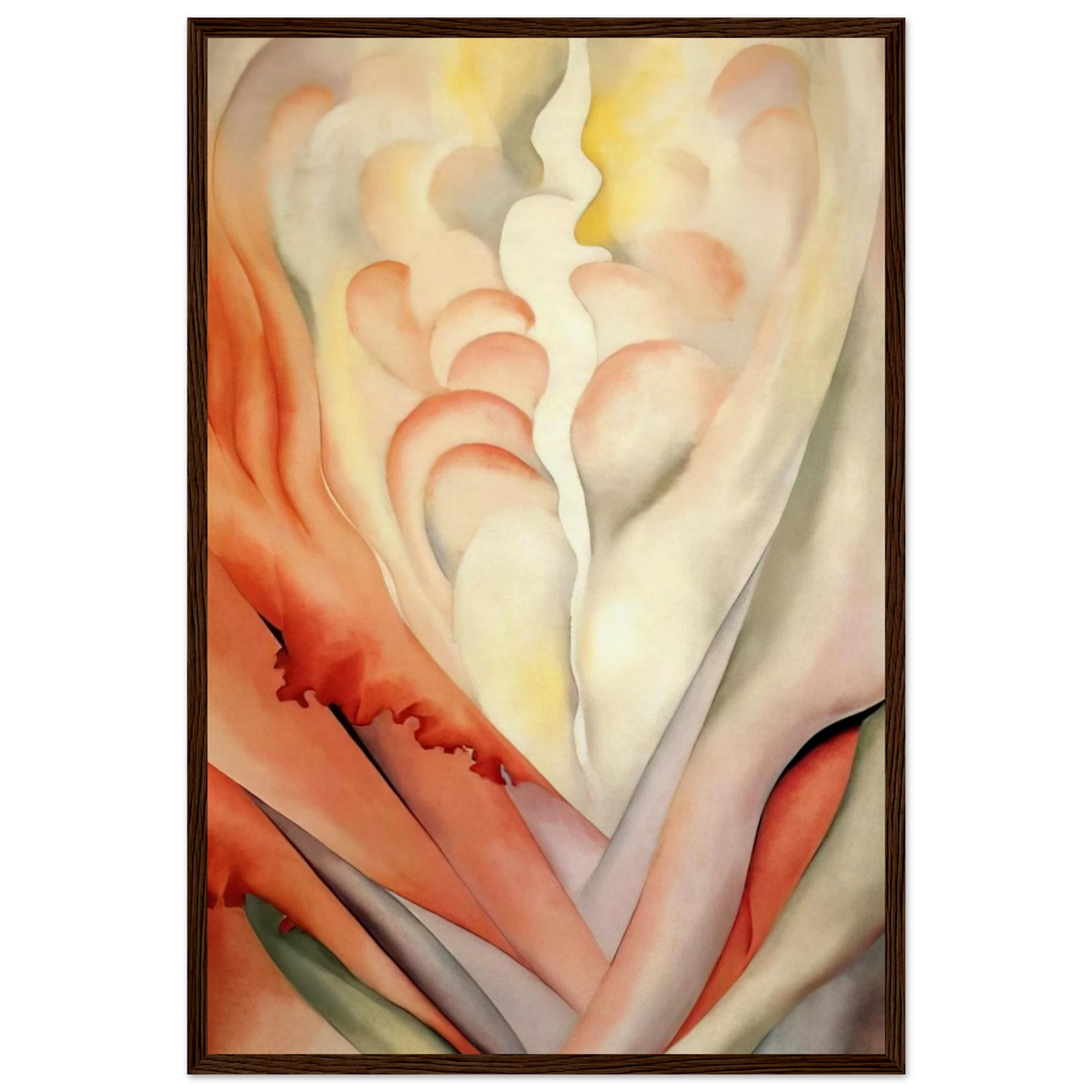 Flower Abstraction Framed Poster | Georgia O'Keeffe Framed Prints Wall Art | Georgia O Keeffe Prints