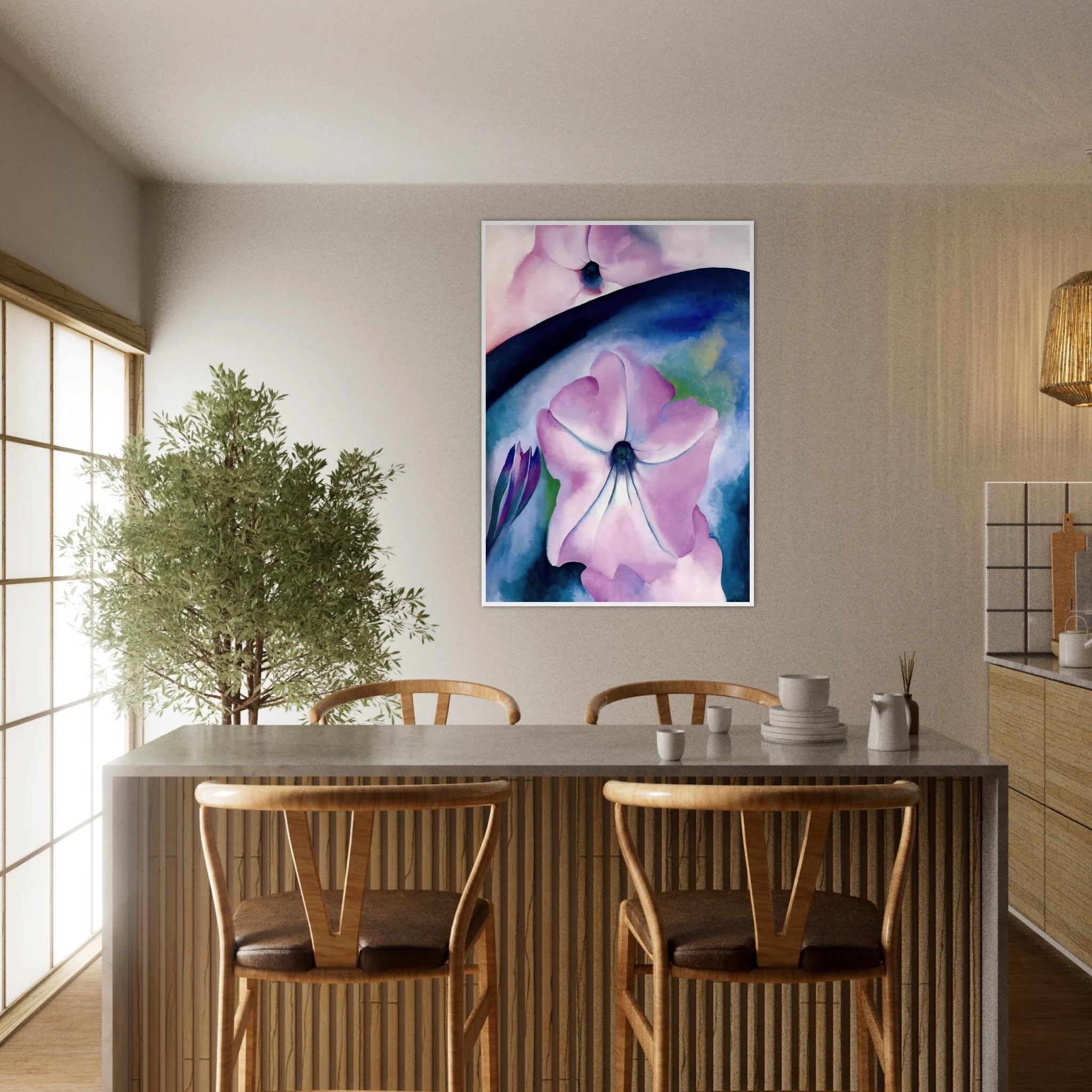 Petunia II Framed Poster | Georgia O'Keeffe Framed Prints Wall Art | Georgia O Keeffe Prints