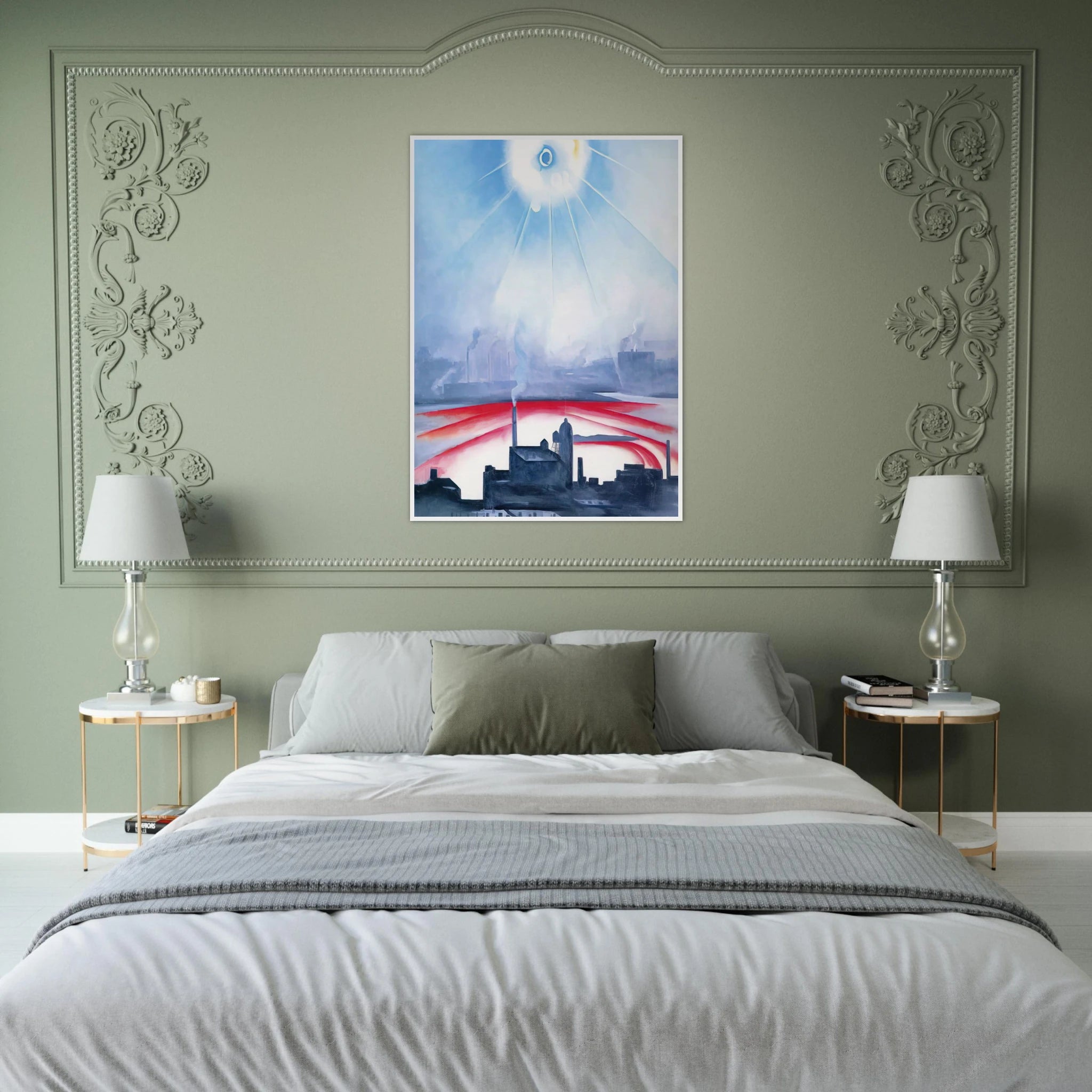 East River No 1 Framed Poster | Georgia O'Keeffe Framed Prints Wall Art | Georgia O Keeffe Prints