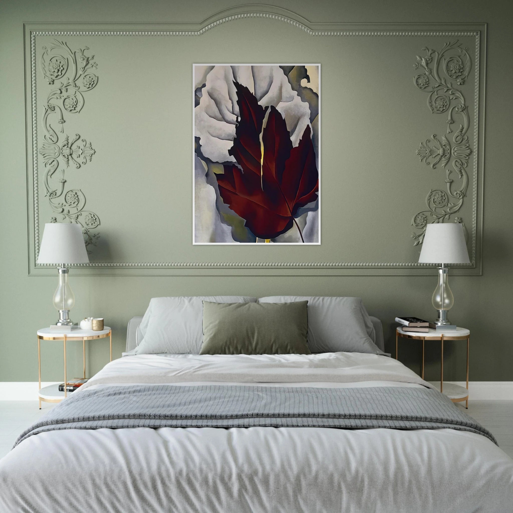 Pattern of Leaves Framed Poster | Georgia O'Keeffe Framed Prints Wall Art | Georgia O Keeffe Prints