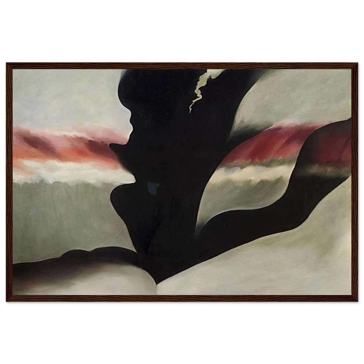 Black Place Green Framed Poster | Georgia O'Keeffe Framed Prints Wall Art | Georgia O Keeffe Prints