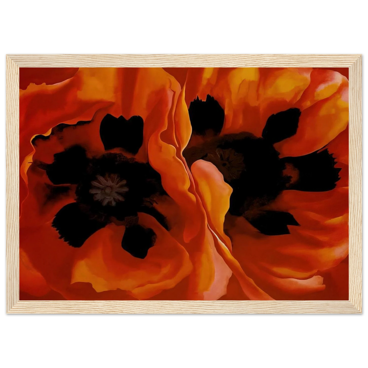 Oriental Poppies Framed Poster | Georgia O'Keeffe Framed Prints Wall Art | Georgia O Keeffe Prints
