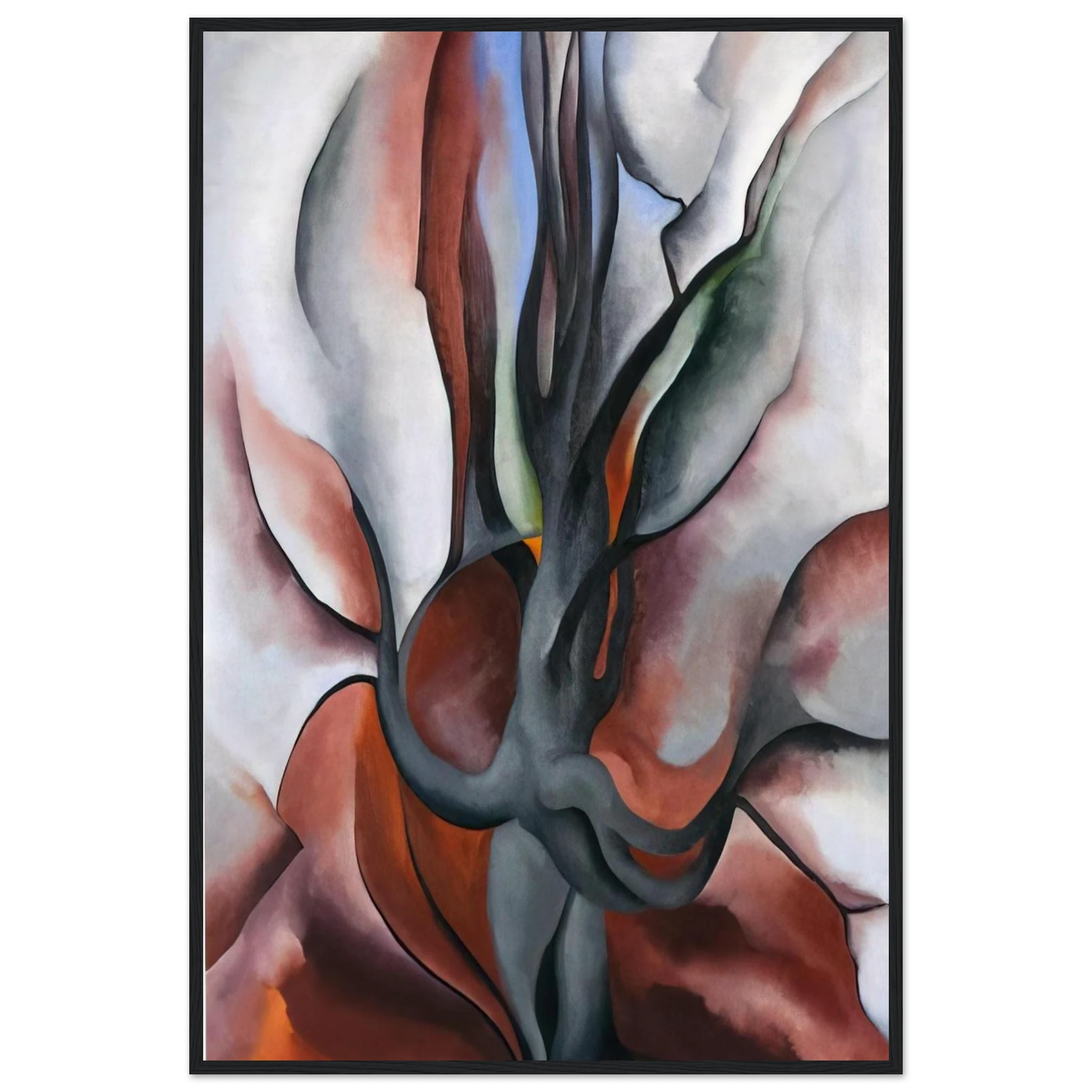 Autumn Trees - The Maple Framed Poster | Georgia O'Keeffe Framed Prints Wall Art | Georgia O Keeffe Prints
