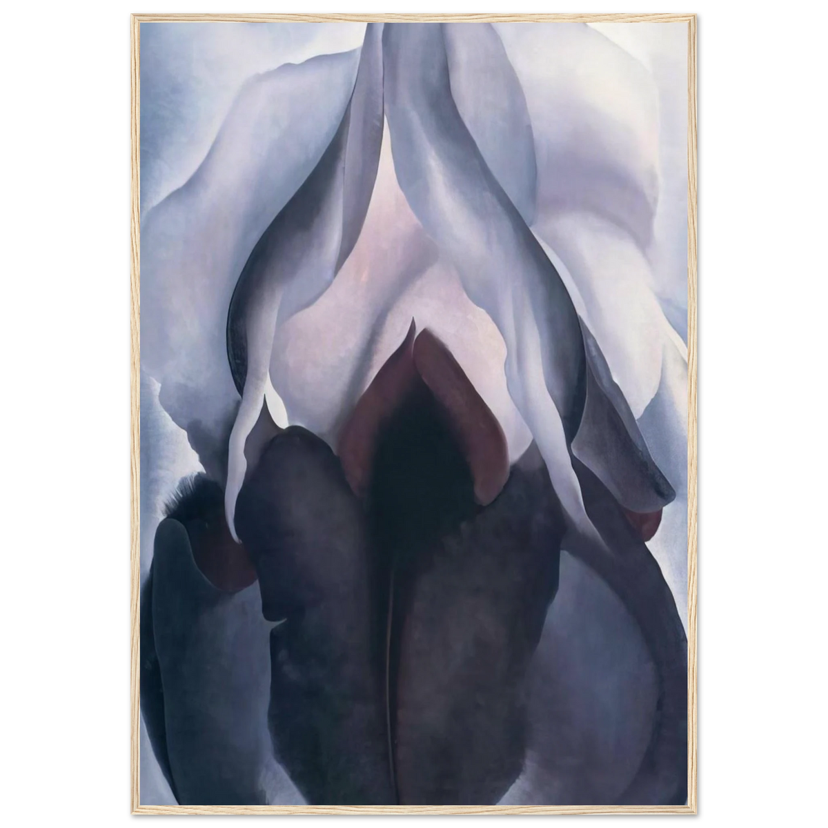 Black Iris III Framed Poster | Georgia O'Keeffe Framed Prints Wall Art | Georgia O Keeffe Prints