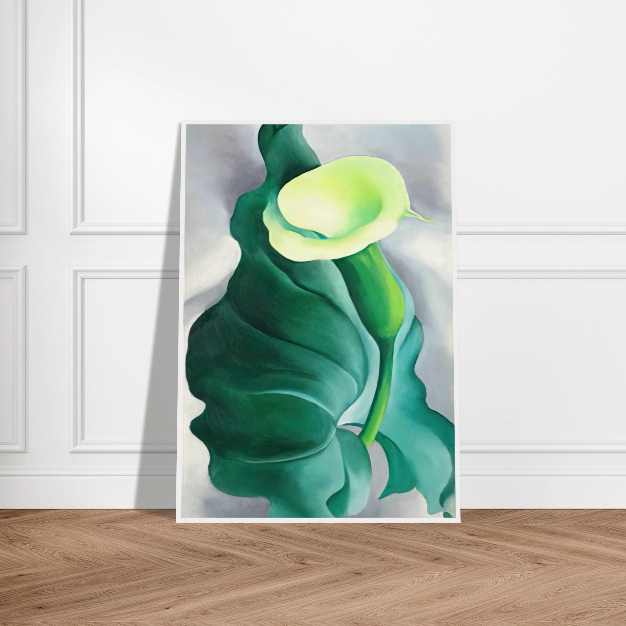 Calla Lily  Lily-Yellow No. 2  Framed Poster | Georgia O'Keeffe Framed Prints Wall Art | Georgia O Keeffe Prints