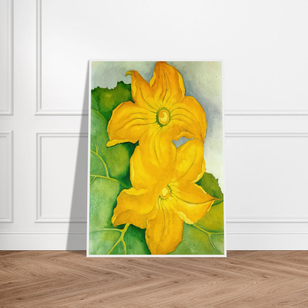 Squash Blossoms I Framed Poster | Georgia O'Keeffe Framed Prints Wall Art | Georgia O Keeffe Prints