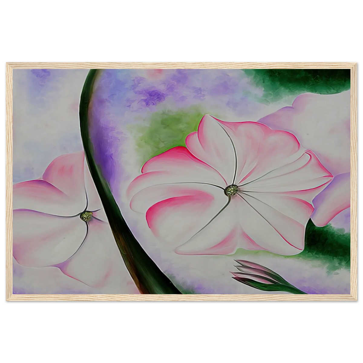 Petunia No. 2 Framed Poster | Georgia O'Keeffe Framed Prints Wall Art | Georgia O Keeffe Prints