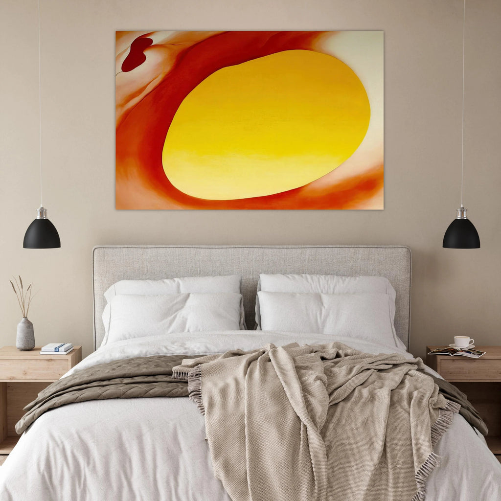 Pelvis Series - Red with Yellow Poster | Georgia O'Keeffe Poster | Georgia O Keeffe Prints