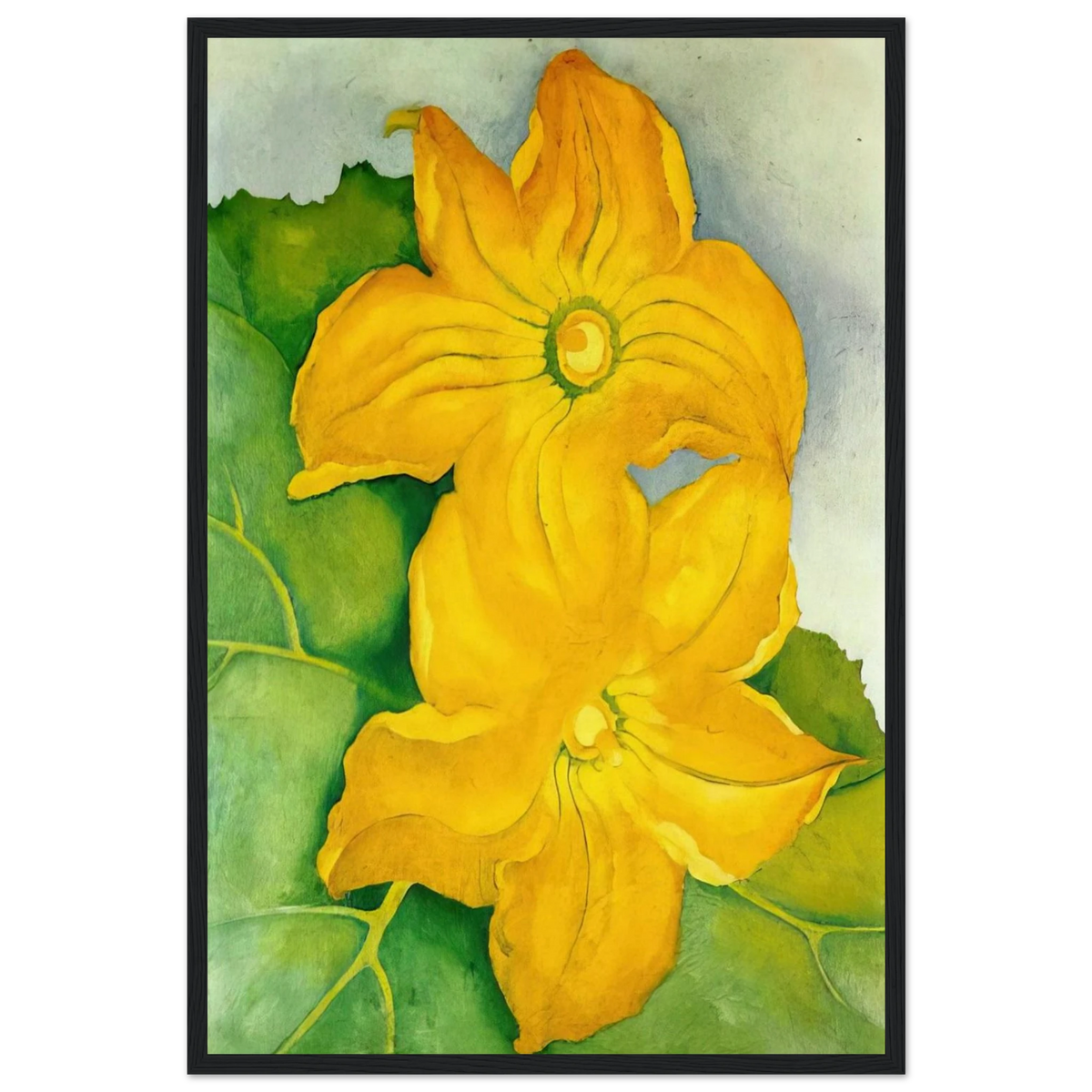 Squash Blossoms I Framed Poster | Georgia O'Keeffe Framed Prints Wall Art | Georgia O Keeffe Prints