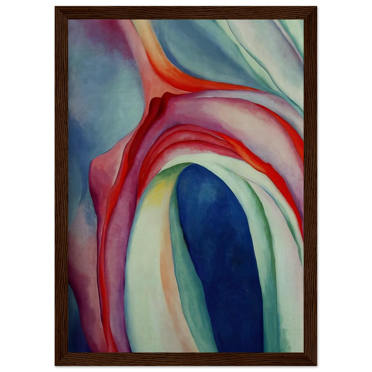 Music Pink and Blue II Framed Poster | Georgia O'Keeffe Framed Prints Wall Art | Georgia O Keeffe Prints