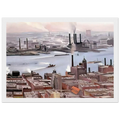 East River from the Thirtieth Story of the Shelton Hotel Framed Poster | Georgia O'Keeffe Framed Prints Wall Art | Georgia O Keeffe Prints