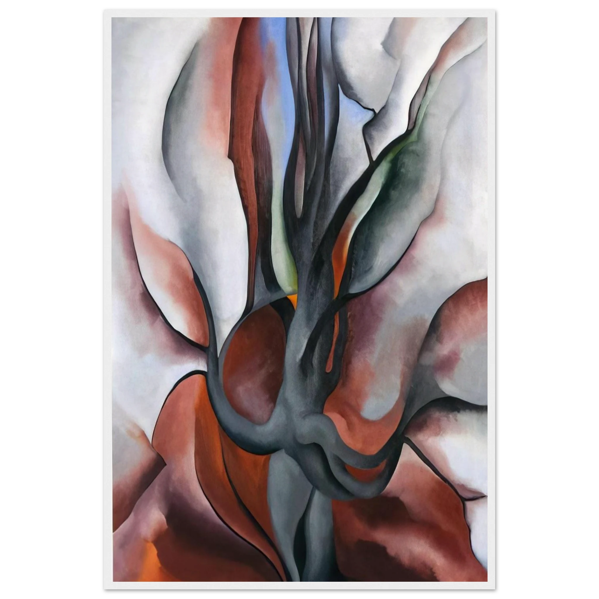 Autumn Trees - The Maple Framed Poster | Georgia O'Keeffe Framed Prints Wall Art | Georgia O Keeffe Prints