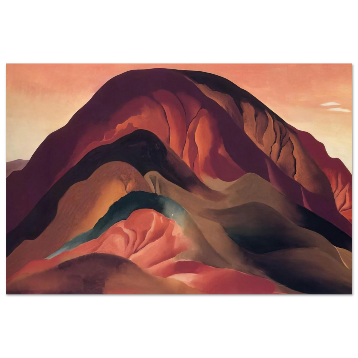 Rust Red Hills Poster | Georgia O'Keeffe Poster | Georgia O Keeffe Prints