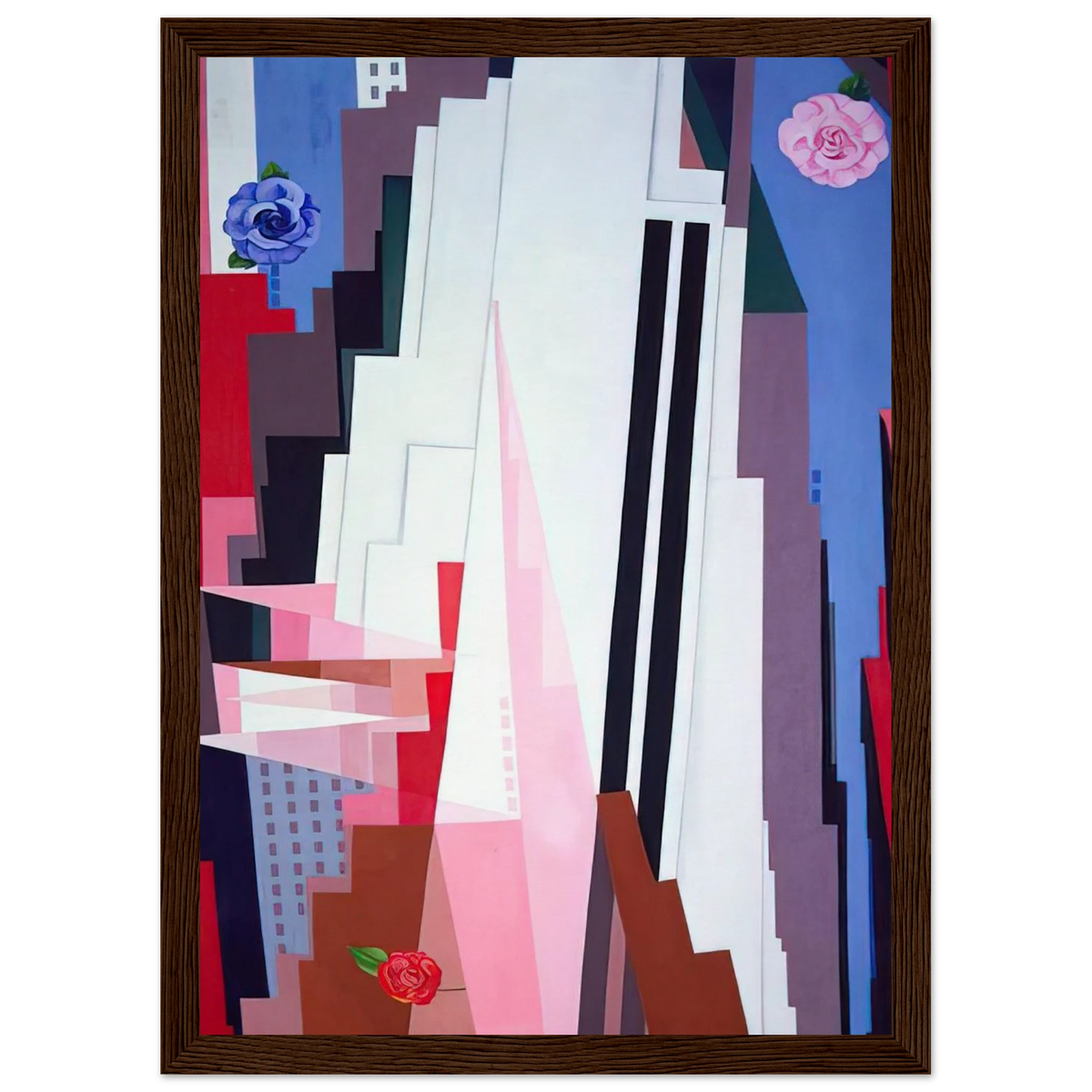 Manhattan Framed Poster | Georgia O'Keeffe Framed Prints Wall Art | Georgia O Keeffe Prints