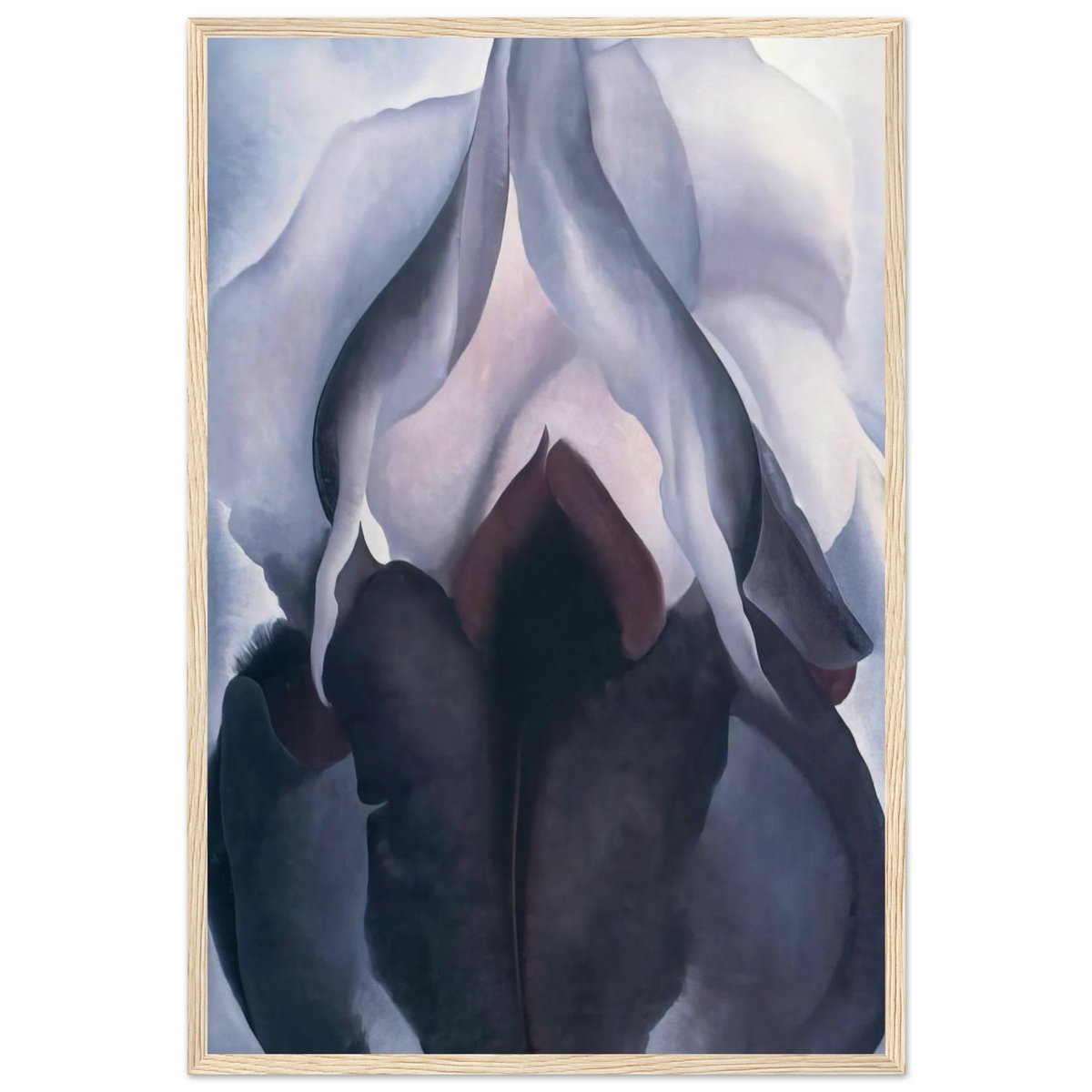 Black Iris III Framed Poster | Georgia O'Keeffe Framed Prints Wall Art | Georgia O Keeffe Prints