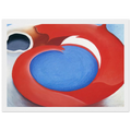Goat's Horn With Red Framed Poster | Georgia O'Keeffe Framed Prints Wall Art | Georgia O Keeffe Prints