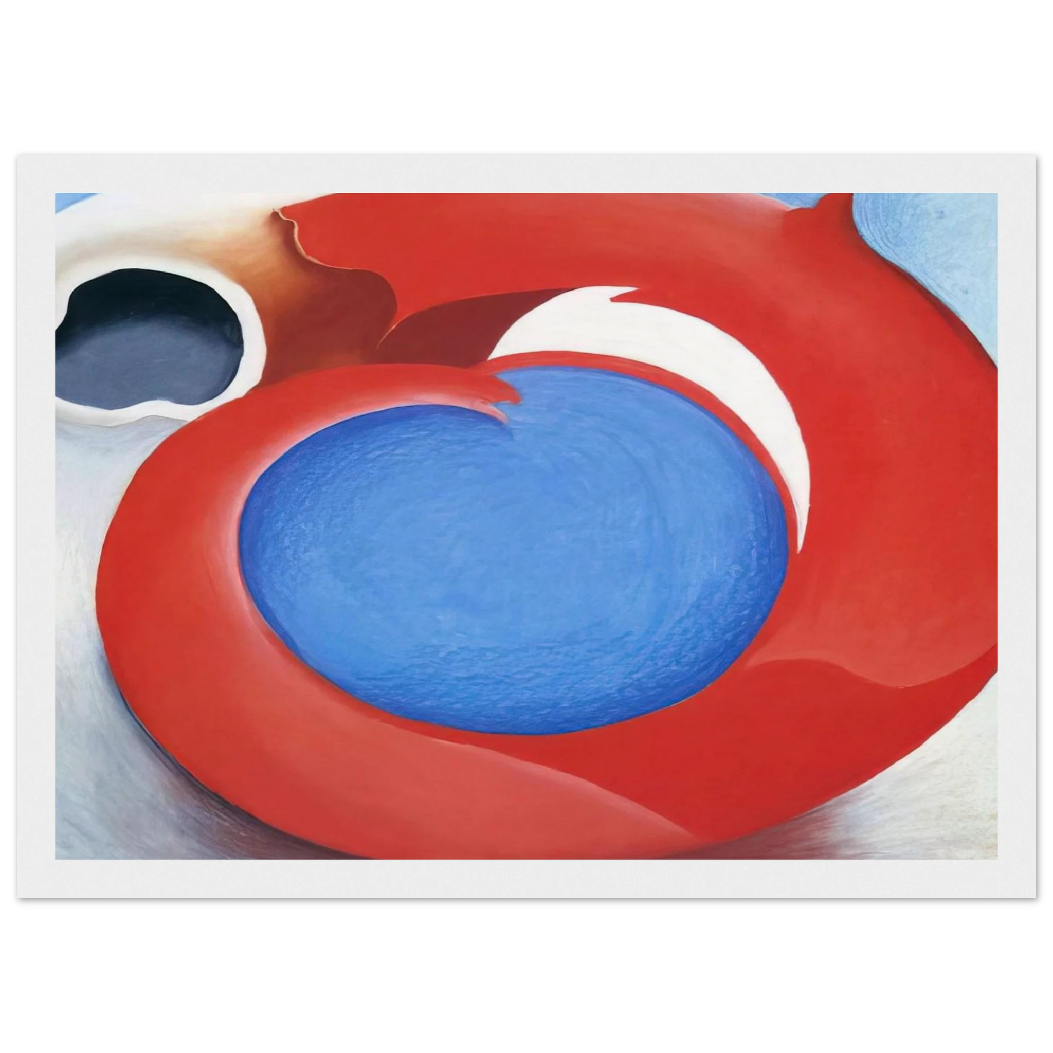 Goat's Horn With Red Framed Poster | Georgia O'Keeffe Framed Prints Wall Art | Georgia O Keeffe Prints