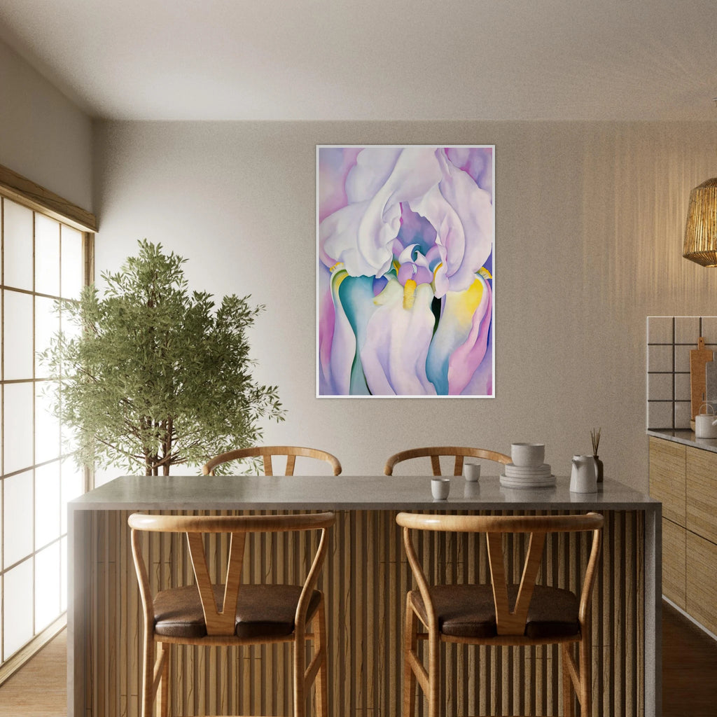 Light of Iris Framed Poster | Georgia O'Keeffe Framed Prints Wall Art | Georgia O Keeffe Prints