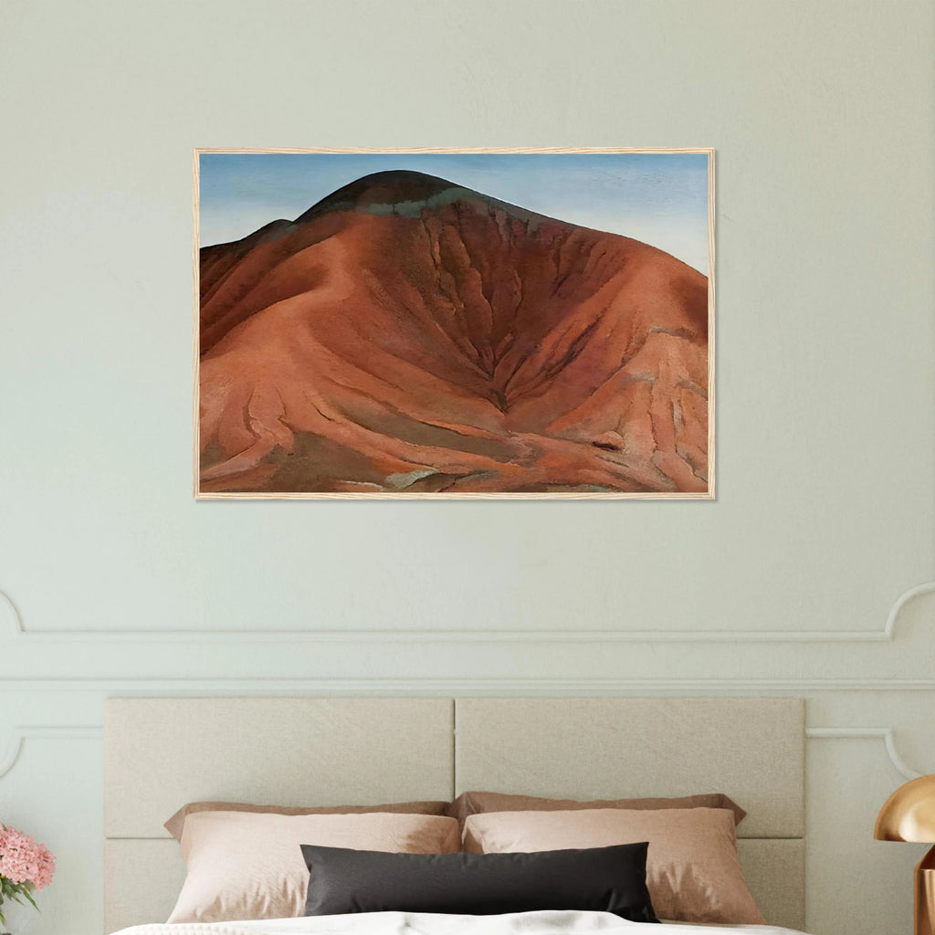 Small Purple Hills Framed Poster | Georgia O'Keeffe Framed Prints Wall Art | Georgia O Keeffe Prints