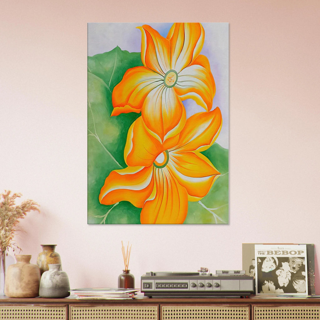 Squash Blossoms Canvas | Georgia O'Keeffe Canvas | Georgia O Keeffe Prints