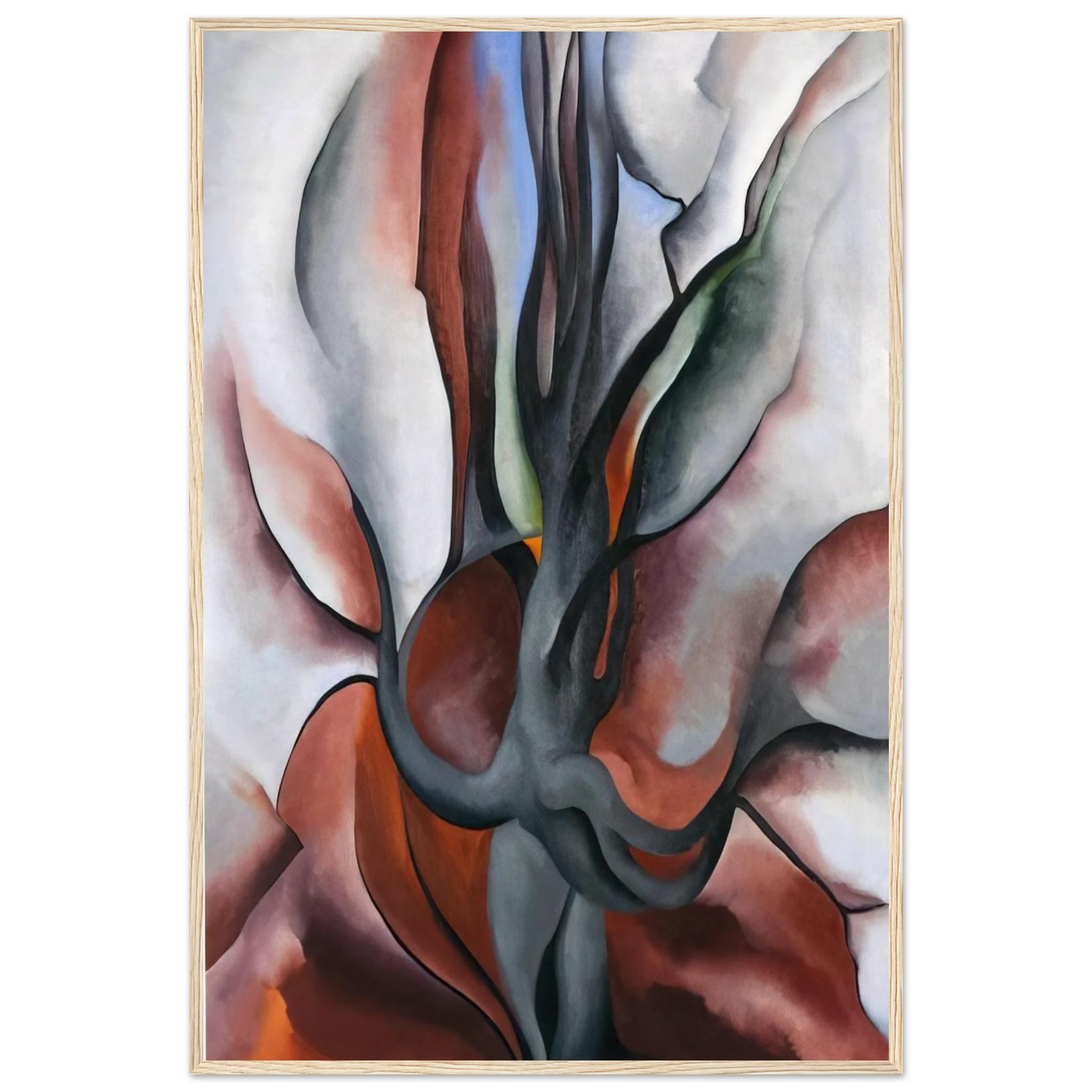 Autumn Trees - The Maple Framed Poster | Georgia O'Keeffe Framed Prints Wall Art | Georgia O Keeffe Prints