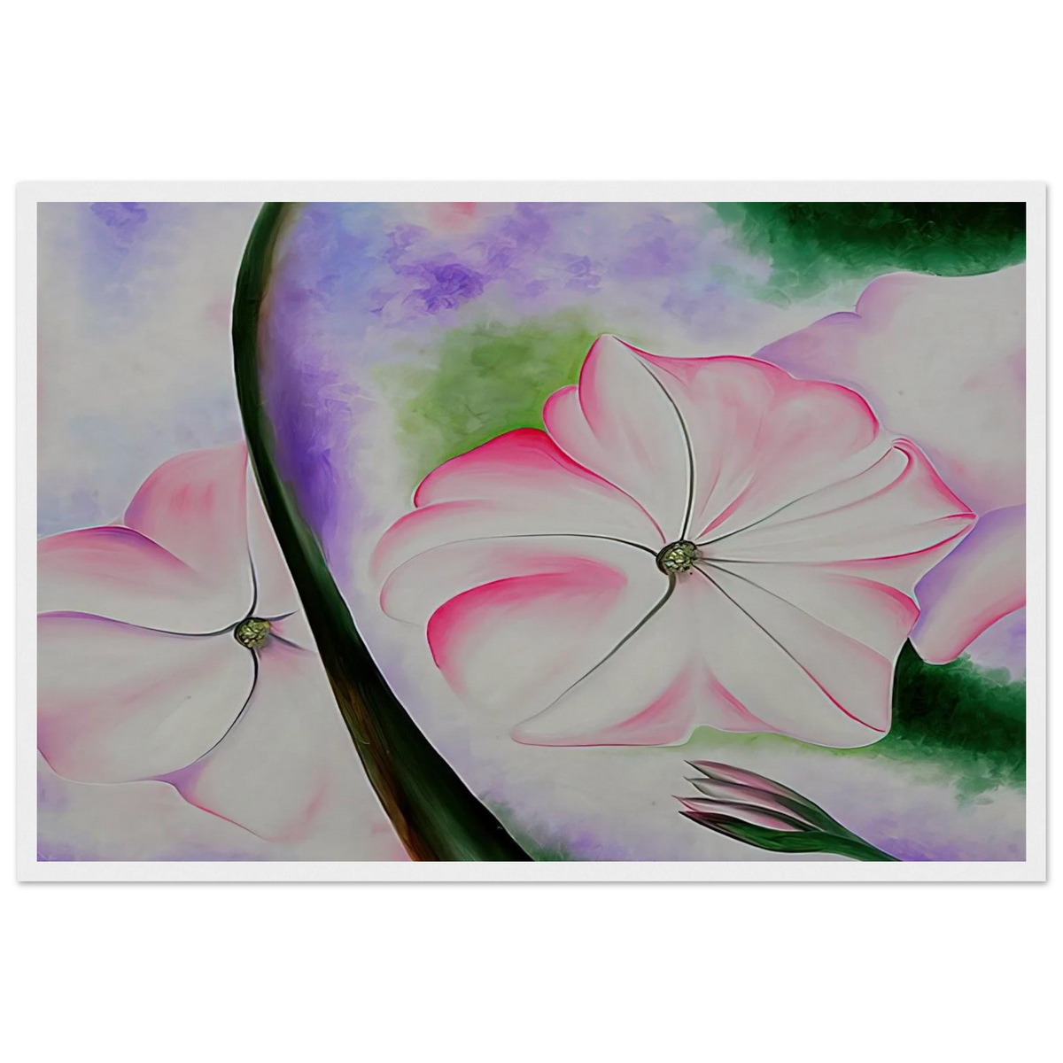 Petunia No. 2 Framed Poster | Georgia O'Keeffe Framed Prints Wall Art | Georgia O Keeffe Prints