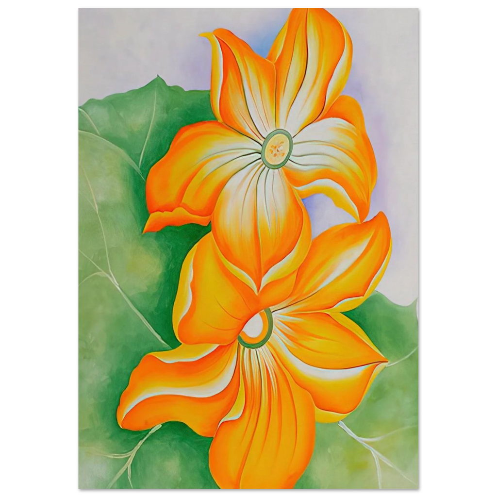 Squash Blossoms Poster | Georgia O'Keeffe Poster | Georgia O Keeffe Prints
