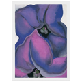 Purple Petunias Framed Poster | Georgia O'Keeffe Framed Prints Wall Art | Georgia O Keeffe Prints