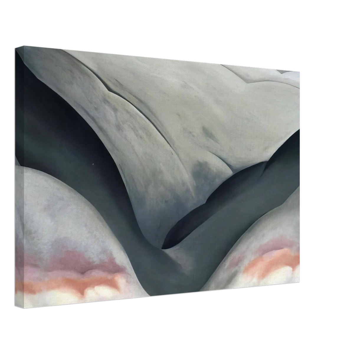 Black Place, Grey and Pink Canvas | Georgia O'Keeffe Canvas | Georgia O Keeffe Prints