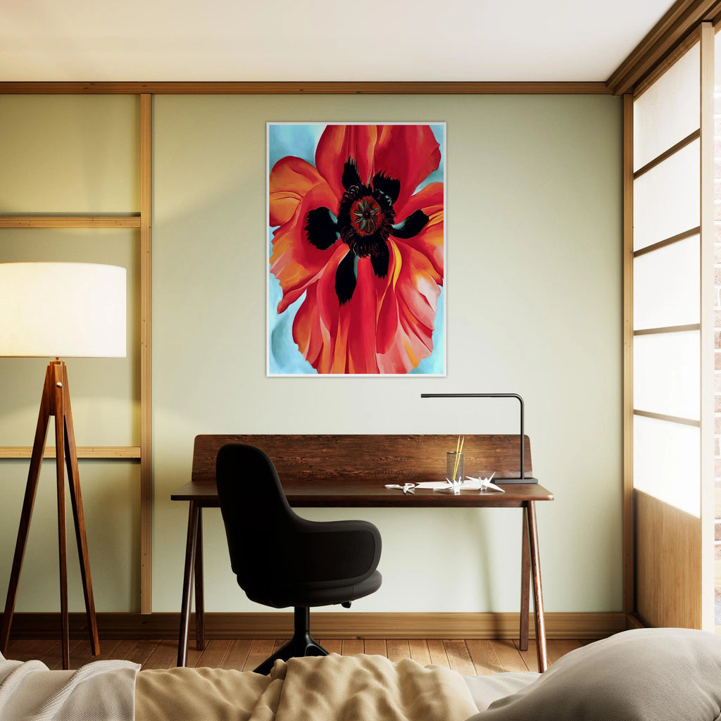 Red Poppy VI Framed Poster | Georgia O'Keeffe Framed Prints Wall Art | Georgia O Keeffe Prints