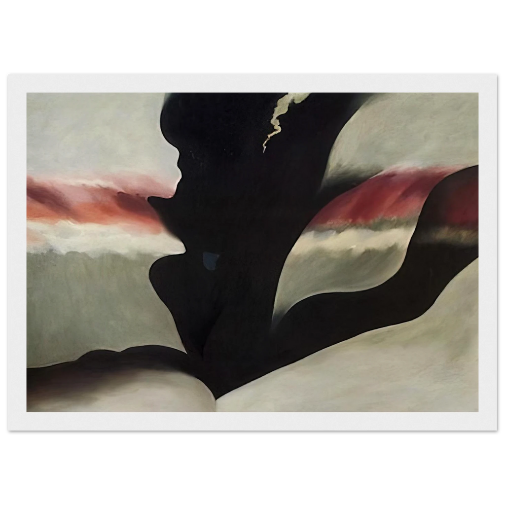 Black Place Green Framed Poster | Georgia O'Keeffe Framed Prints Wall Art | Georgia O Keeffe Prints