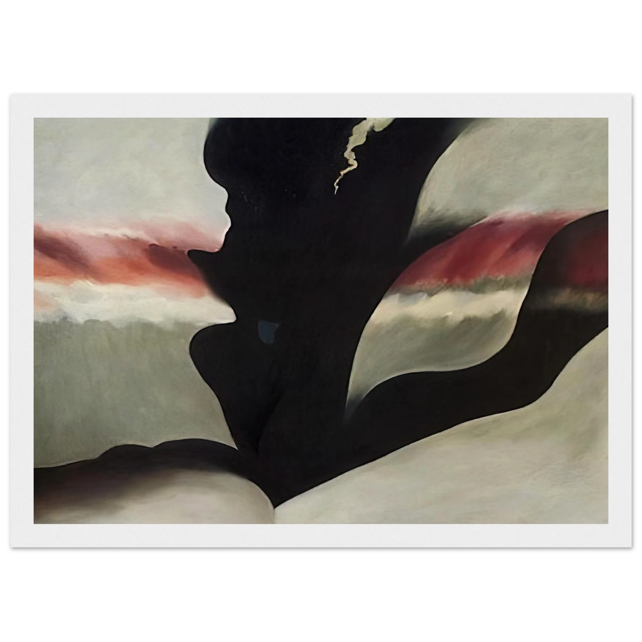 Black Place Green Framed Poster | Georgia O'Keeffe Framed Prints Wall Art | Georgia O Keeffe Prints