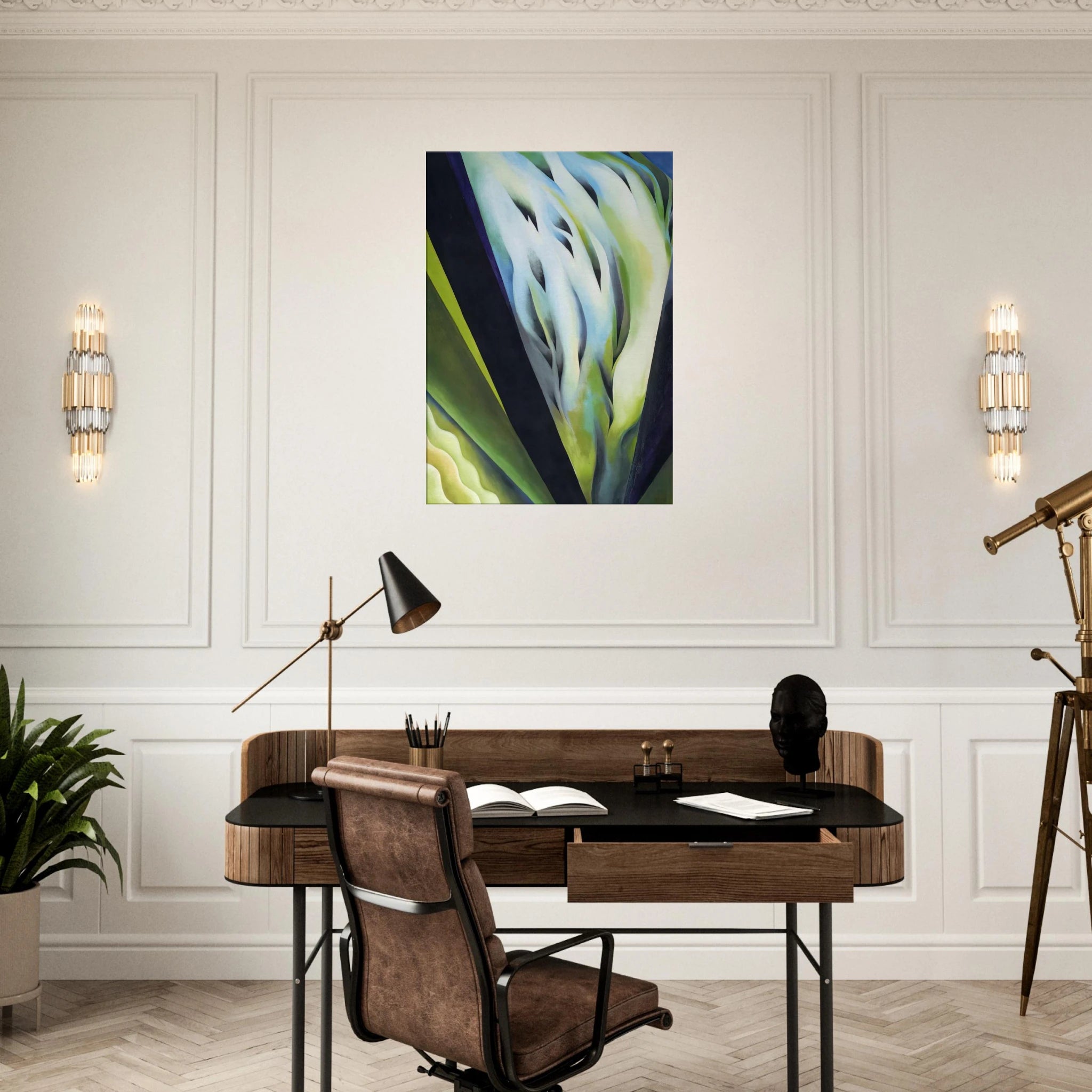 Blue and Green Music Canvas | Georgia O'Keeffe Canvas | Georgia O Keeffe Prints