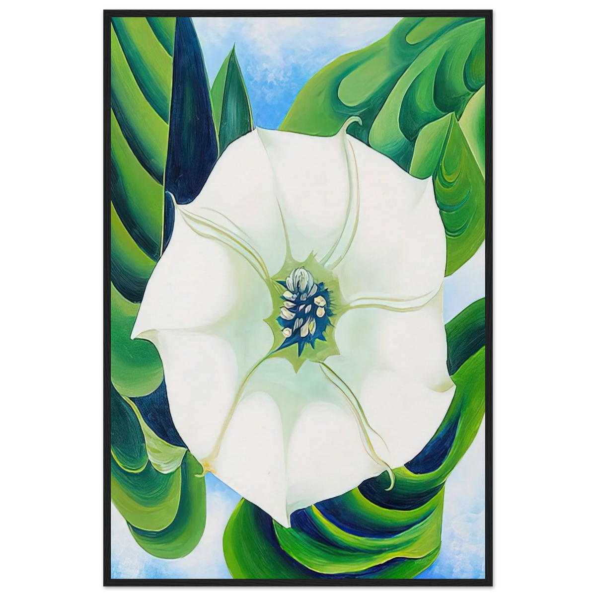 Jimson Weed Framed Poster | Georgia O'Keeffe Framed Prints Wall Art | Georgia O Keeffe Prints