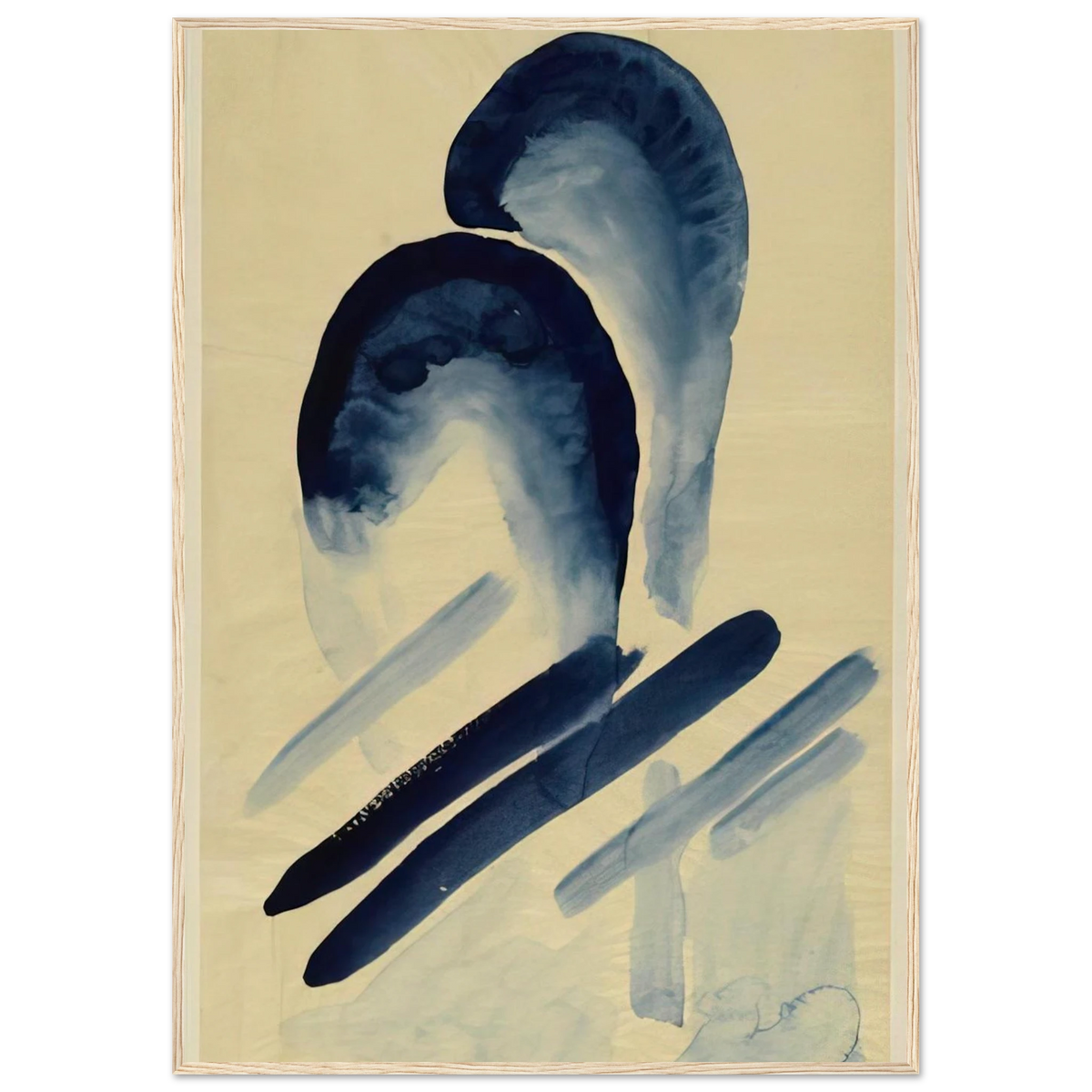 Blue-03 Framed Poster | Georgia O'Keeffe Framed Prints Wall Art | Georgia O Keeffe Prints