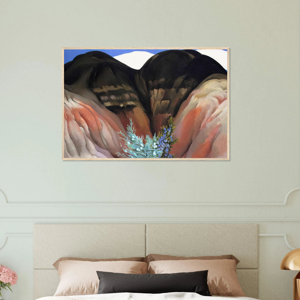 Black Hills with Cedar Framed Poster | Georgia O'Keeffe Framed Prints Wall Art | Georgia O Keeffe Prints