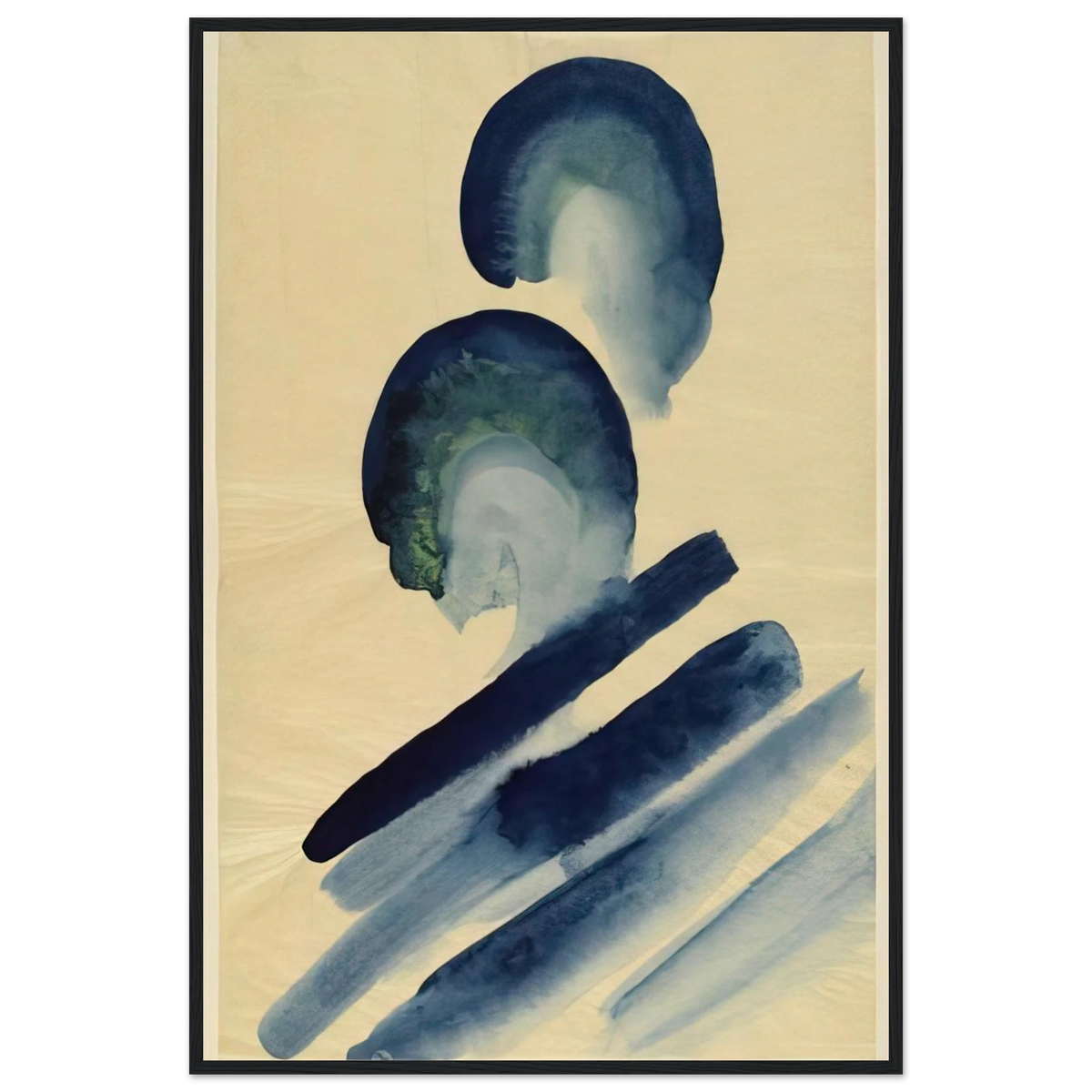 Blue-02 Framed Poster | Georgia O'Keeffe Framed Prints Wall Art | Georgia O Keeffe Prints