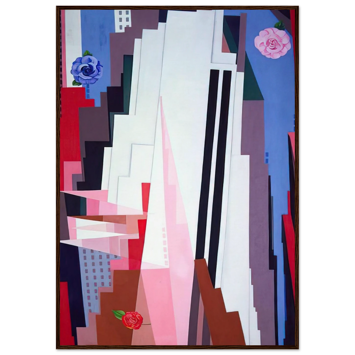 Manhattan Framed Poster | Georgia O'Keeffe Framed Prints Wall Art | Georgia O Keeffe Prints