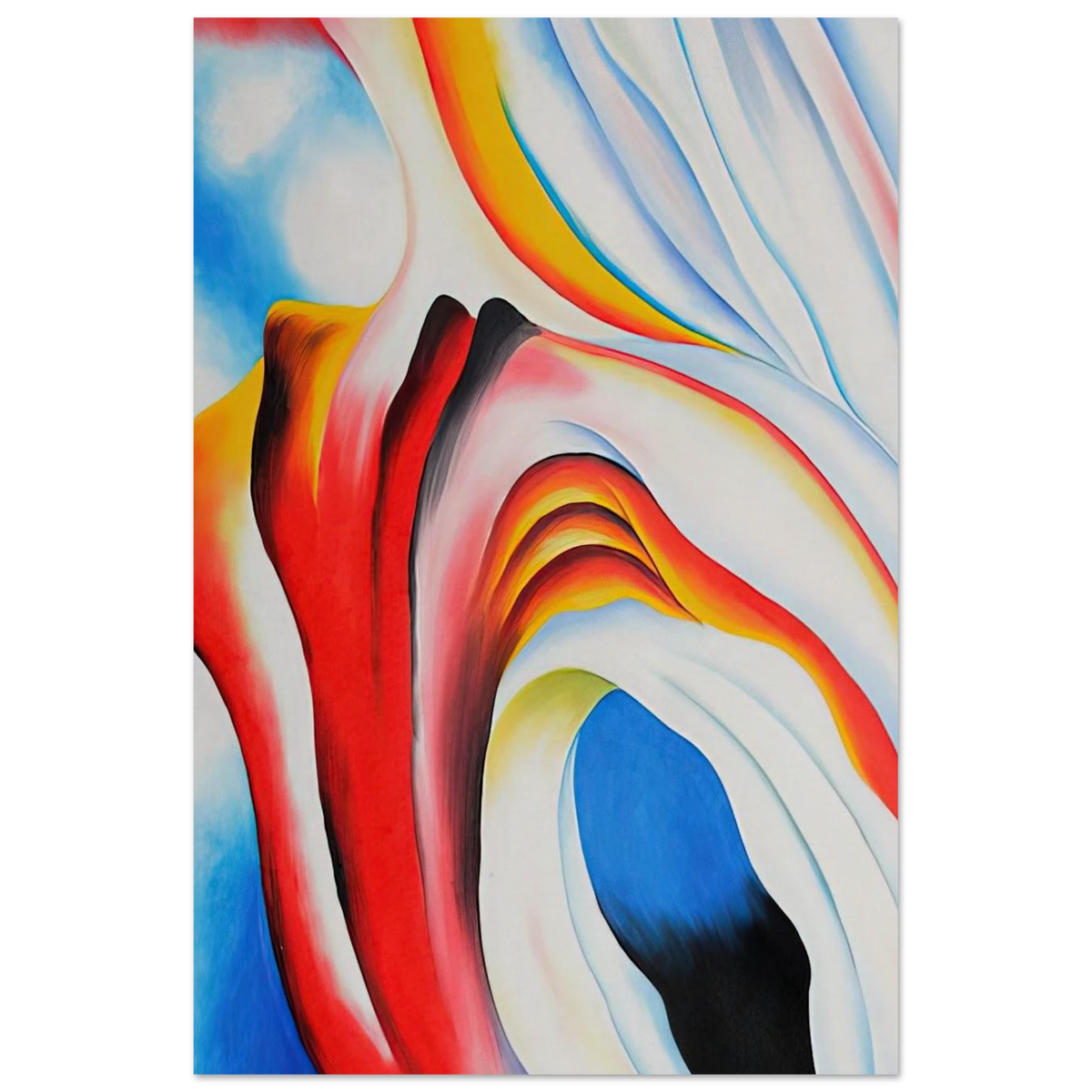Music Pink and Blue Poster | Georgia O'Keeffe Poster | Georgia O Keeffe Prints