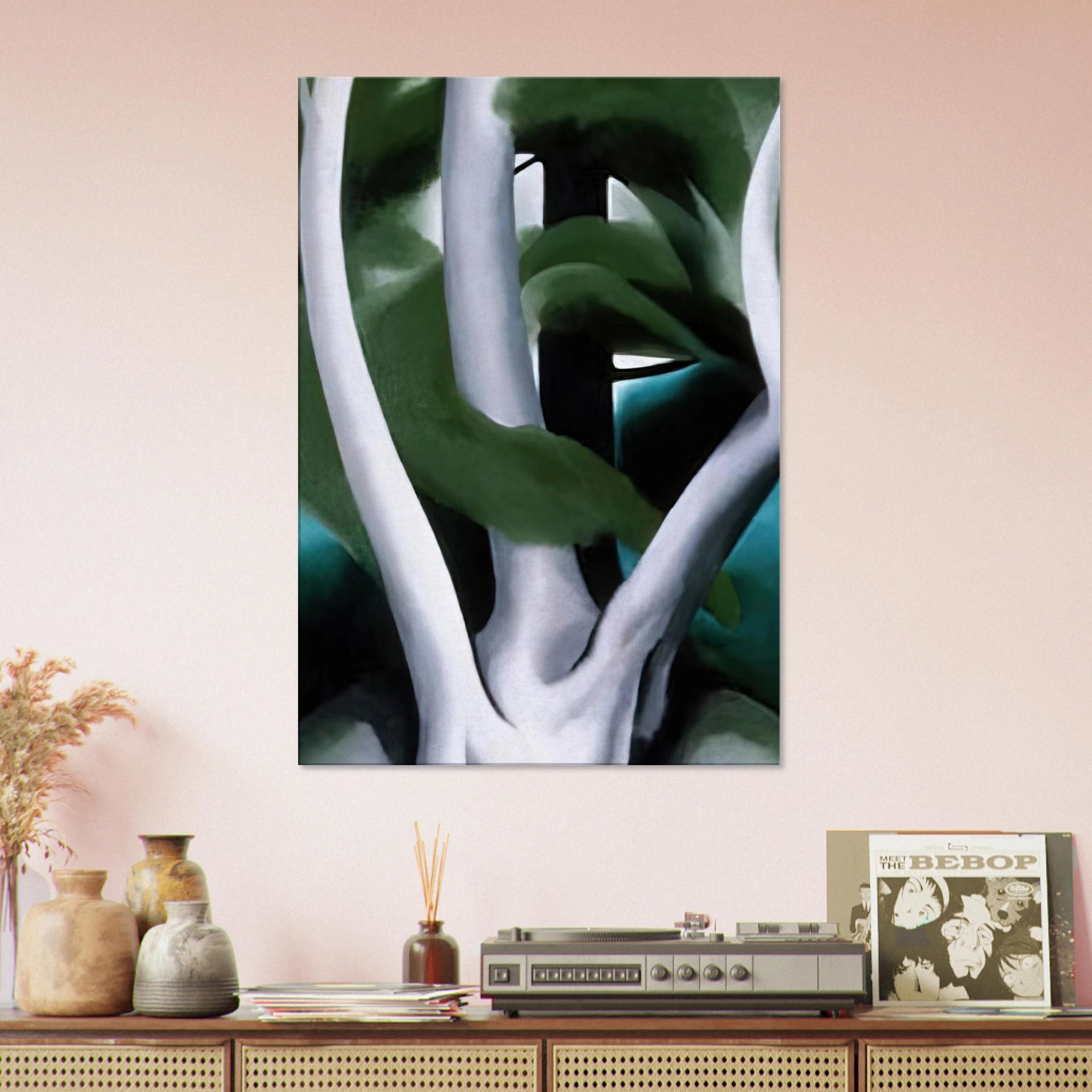 Birch and Pine Tree No. 1 Canvas | Georgia O'Keeffe Canvas | Georgia O Keeffe Prints