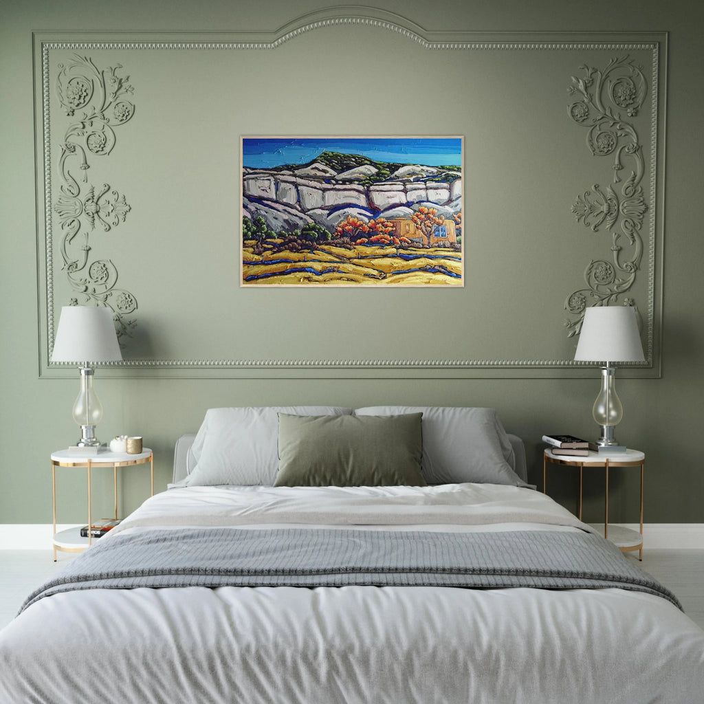 Ghost Ranch Painting Framed Poster | Georgia O'Keeffe Framed Prints Wall Art | Georgia O Keeffe Prints