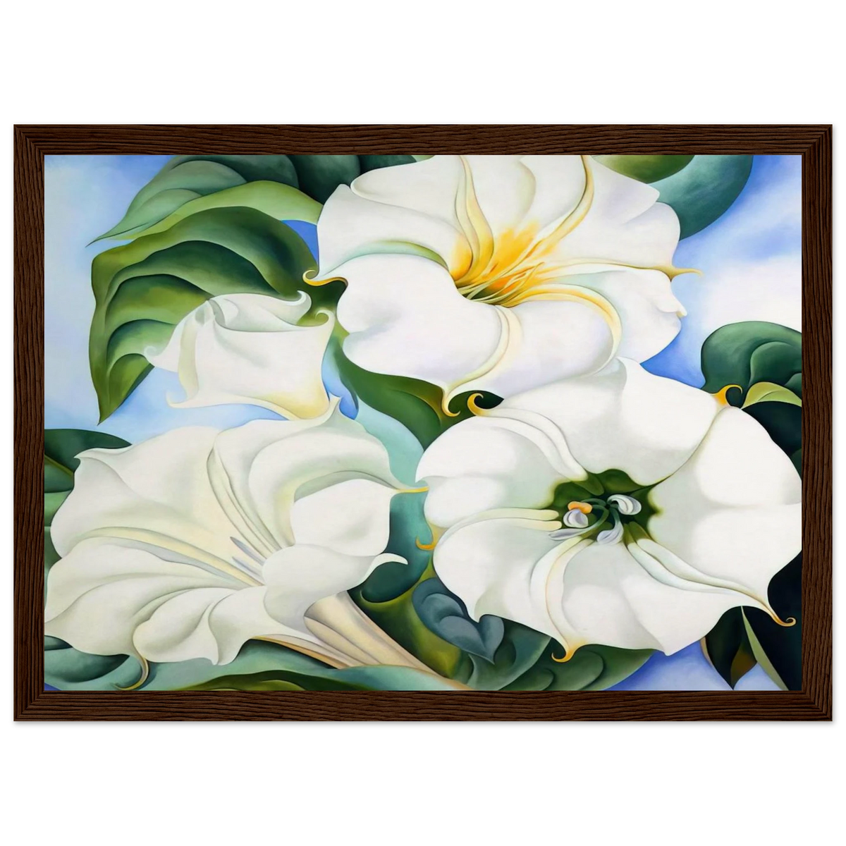 Jimson Weed 3 Framed Poster | Georgia O'Keeffe Framed Prints Wall Art | Georgia O Keeffe Prints