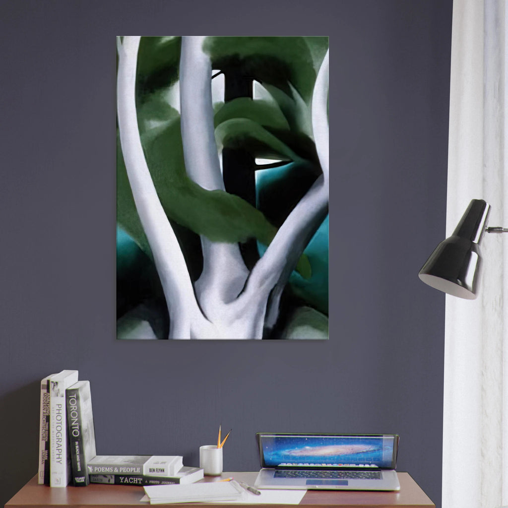 Birch and Pine Tree No. 1 Canvas | Georgia O'Keeffe Canvas | Georgia O Keeffe Prints