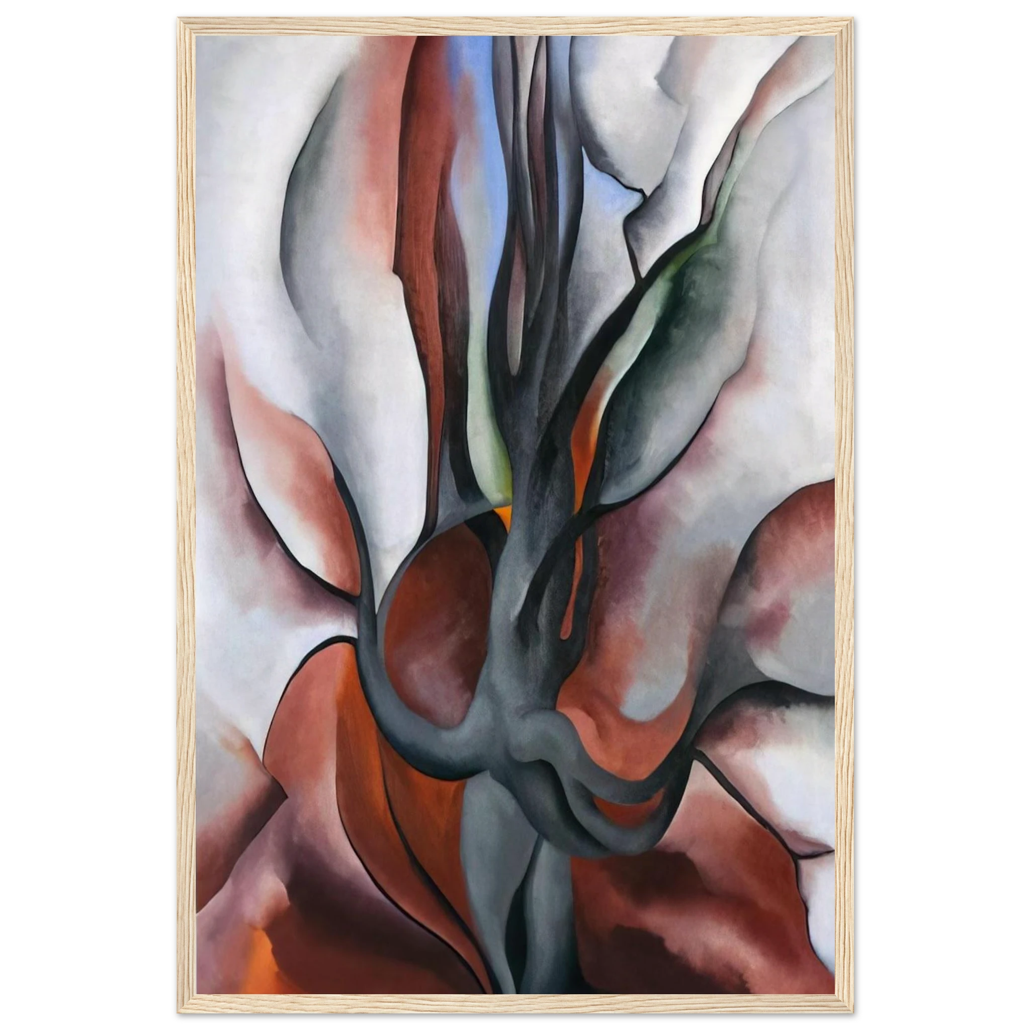 Autumn Trees - The Maple Framed Poster | Georgia O'Keeffe Framed Prints Wall Art | Georgia O Keeffe Prints